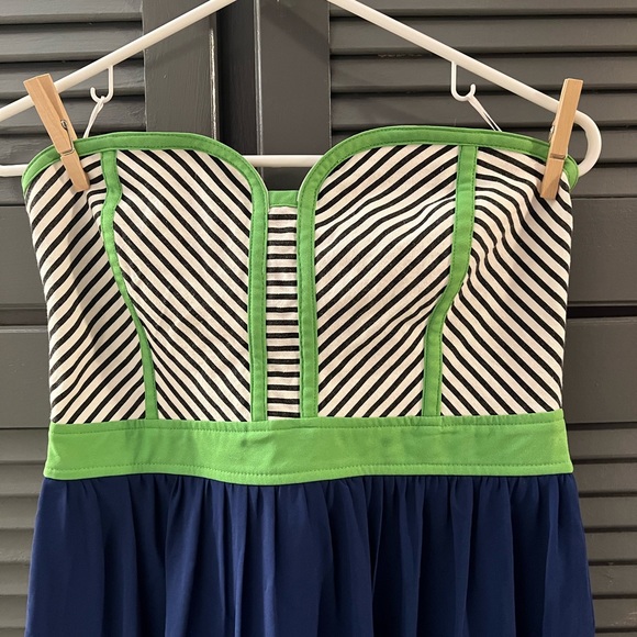 Jealous Tomato Brand Strapless One Piece Midi Dress with attached Tulle Skirt - Picture 3 of 5